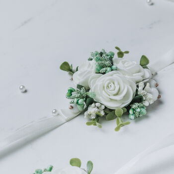 Wedding Flower Accessory In Lime, 3 of 12