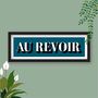 Au Revoir Framed Typography Print, thumbnail 1 of 10