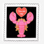 Biscuiteers Hand Iced You're My Lobster Letterbox Biscuit, thumbnail 1 of 3
