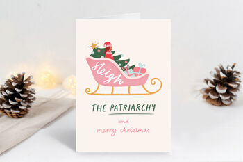 10 Women's Empowerment Feminist Christmas Cards, 11 of 12