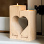 Personalised Grandparent Gift Heart Candle Holder Set, thumbnail 1 of 3
