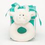 Personalised Highland Cream Cow Baby Rattle, Gift Boxed, thumbnail 1 of 4