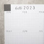 2023 Wall Calendar Planner With Leather Corners, thumbnail 6 of 9