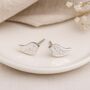 Sterling Silver Little Bird Stud Earrings – 7mm, thumbnail 1 of 8