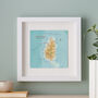 Personalised St Lucia Map Print Wall Art, thumbnail 1 of 5