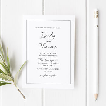 Love Is This Wedding Invitations Set Of 10, 2 of 4