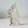 Wooden Bunny Decorations, Set Of Three, thumbnail 2 of 7