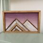 Mini Mountain Mosaic With Purple Ombre Sky, thumbnail 6 of 6
