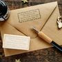 Personalised Christmas Address Rubber Stamp, thumbnail 1 of 2