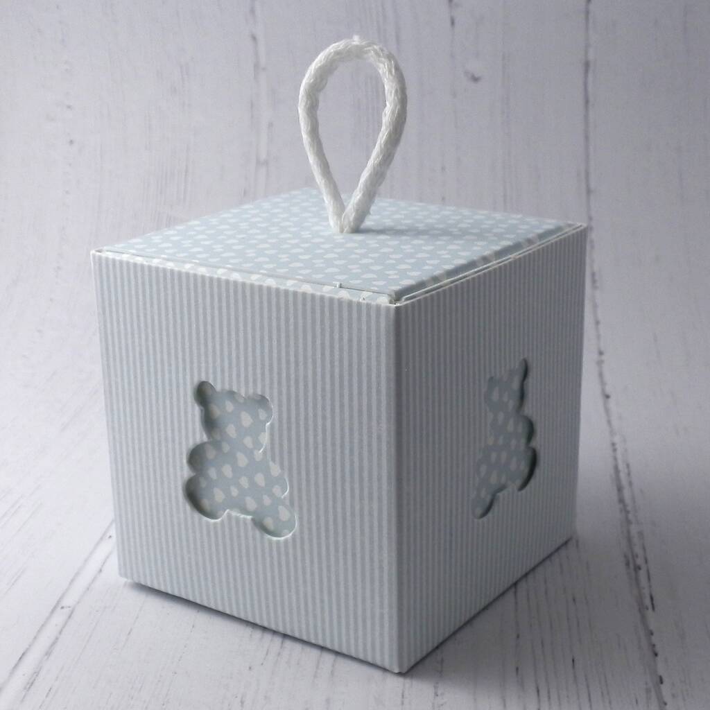 Blue Teddy Bear Gift Boxes: Pack Of Ten By Bunting & Barrow | notonthehighstreet.com How To Wrap A Build A Bear Box