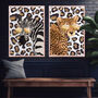 Custom Leopard Print Zebra Personalised Art, thumbnail 4 of 8