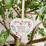 Personalised Mother's Day Floral Heart Decoration, thumbnail 2 of 7