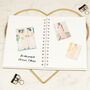 Pink And Gold Marble Wedding Planner Hardback Notebook, thumbnail 5 of 6