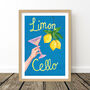 Limoncello Italian Cocktail Art Print, thumbnail 8 of 10