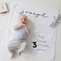 Personalised Baby Milestone Blanket, thumbnail 7 of 8