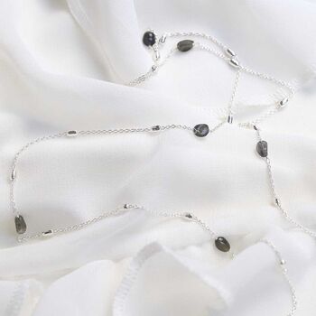 Sterling Silver Labradorite Necklace/Bracelet, 3 of 4