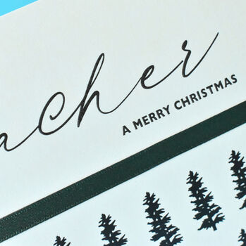 Wishing My Fabulous Teacher A Merry Christmas Card, 3 of 4