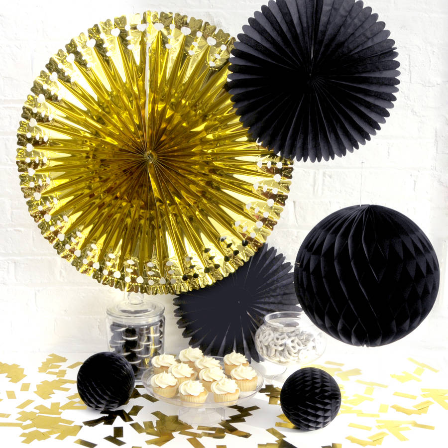 classic metallic party decoration collection by peach blossom