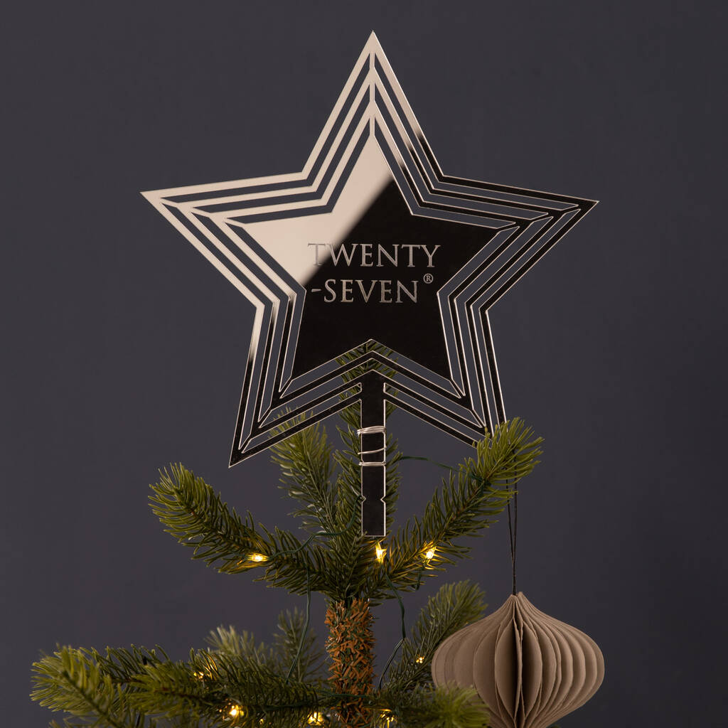 Personalised Company Logo Christmas Tree Topper, 1 of 3