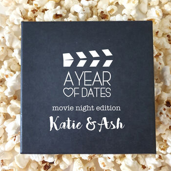 Personalised Box Of Movie Date Night Ideas, 7 of 9