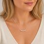 50th Birthday Solid Sterling Silver Nugget Necklace, thumbnail 2 of 4
