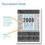 Personalised 50th Birthday Print Year Facts 1976 Gift, thumbnail 2 of 12