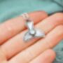 Kaikoura Whale Tail Moonstone Pendant, thumbnail 1 of 10