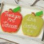 Personalised Hand Iced Apples Teacher Letterbox Gift, thumbnail 2 of 4