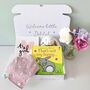 Little Bunny New Baby Girl Sensory Book Gift Set, thumbnail 1 of 8