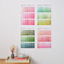 Paint Chip Colour Swatch Wall Planner 2026, thumbnail 6 of 12