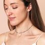 Semi Precious Multicoloured Beaded Necklace With Freshwater Pearl, thumbnail 3 of 3