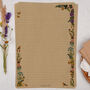 A4 Kraft Letter Writing Paper With Meadow Flowers, thumbnail 1 of 4