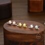 Sterling Silver Tiny Palm Tree Stud Earrings Earrings, thumbnail 4 of 10