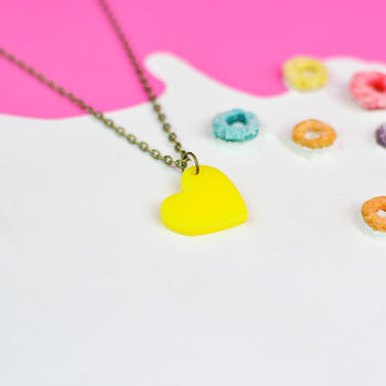 Colourful Love Heart Necklace, 4 of 5