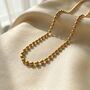 18ct Gold Plated Classic Ball Bead Extra Long Chain, thumbnail 1 of 3