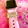 Personalised Hand Stamped Watch Band Tag Charm, thumbnail 8 of 11