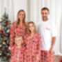 Family Christmas Garland Print Embroidered Personalised Pyjamas, thumbnail 2 of 12