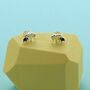 Mother And Baby Elephant Sterling Silver Ear Studs, thumbnail 1 of 2