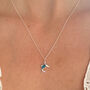 Sterling Silver And Opal Dolphin Necklace, thumbnail 5 of 6