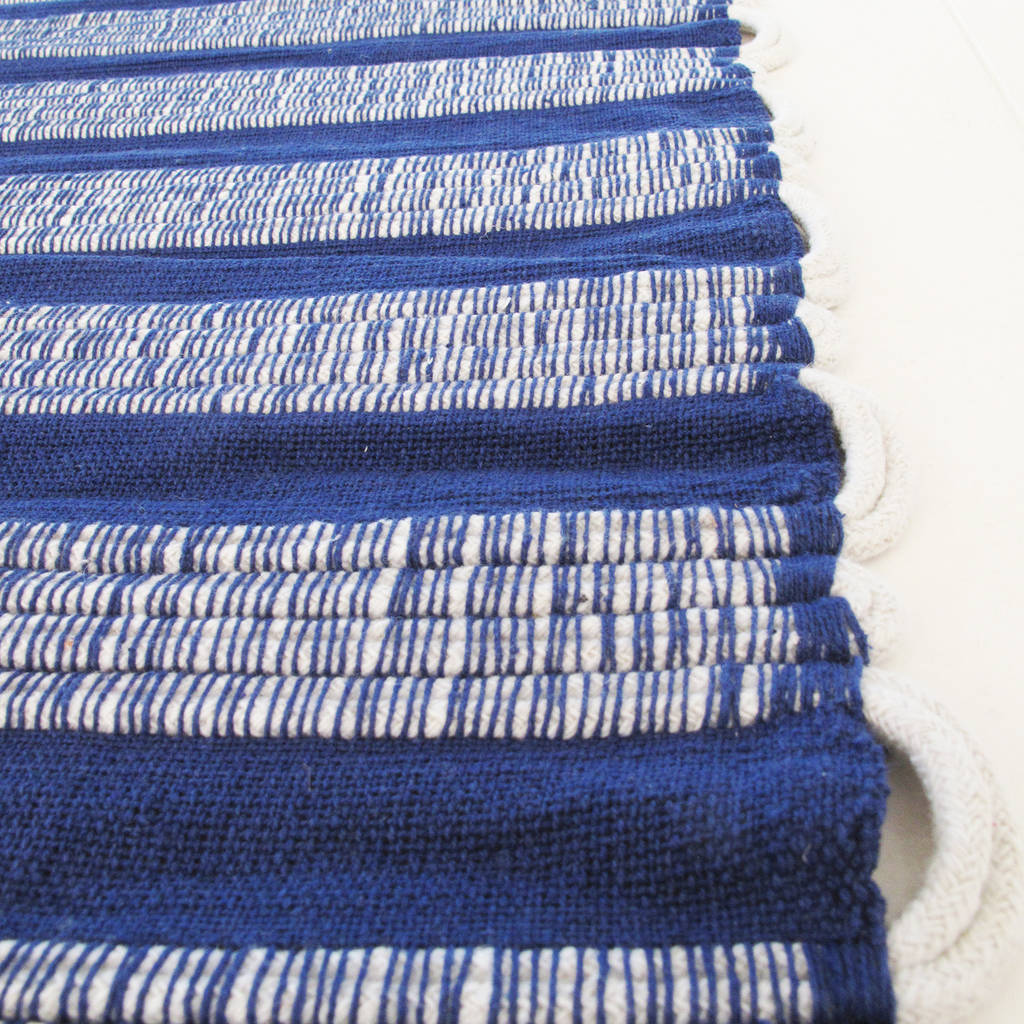 Esha Handmade Cotton Dhurrie Rug By Paper High