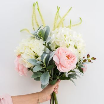 Faux Blush Pink Whimsical Arrangement, 2 of 5