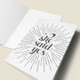 'She Said Yes' Engagement Card, thumbnail 4 of 4