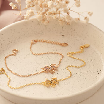 Gold Or Rose Gold Unicorn Sterling Silver Bracelet, 2 of 10