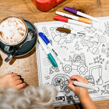 Enchanted Garden Reusable Silicone Drawing Mat Set, 4 of 6