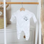 Personalised Baby Name Or Surname Unisex Babygrow, thumbnail 9 of 9