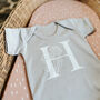 Initial And Birth Month Flower Babygrow, thumbnail 3 of 12