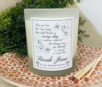 Personalised Those We Love Remembrance Candle, 3 of 11