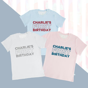 My First Birthday T Shirt Personalised, 4 of 11
