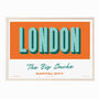 Personalised London Retro Favourite City Travel Print, thumbnail 1 of 7