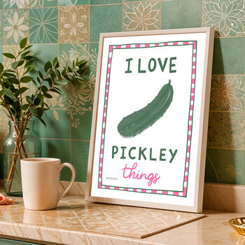 I Love Pickley Things Print, 2 of 7